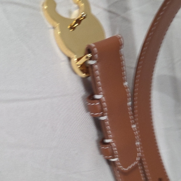 Celine Triomphe Belt Brown Leather 90cm - Picture 16 of 16